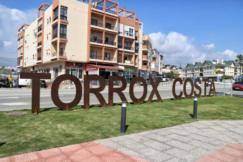 Torrox Costa Ort Beschriftung